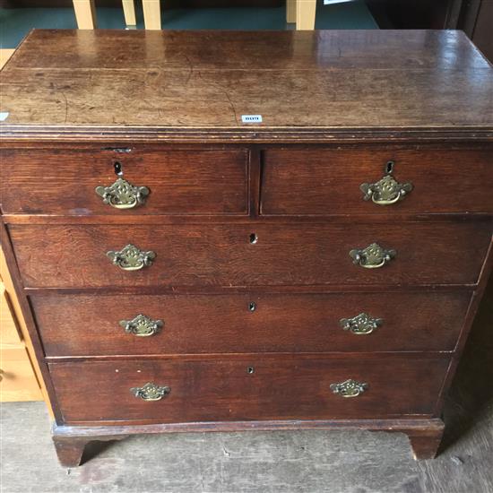 Georgian oak chest of drawers